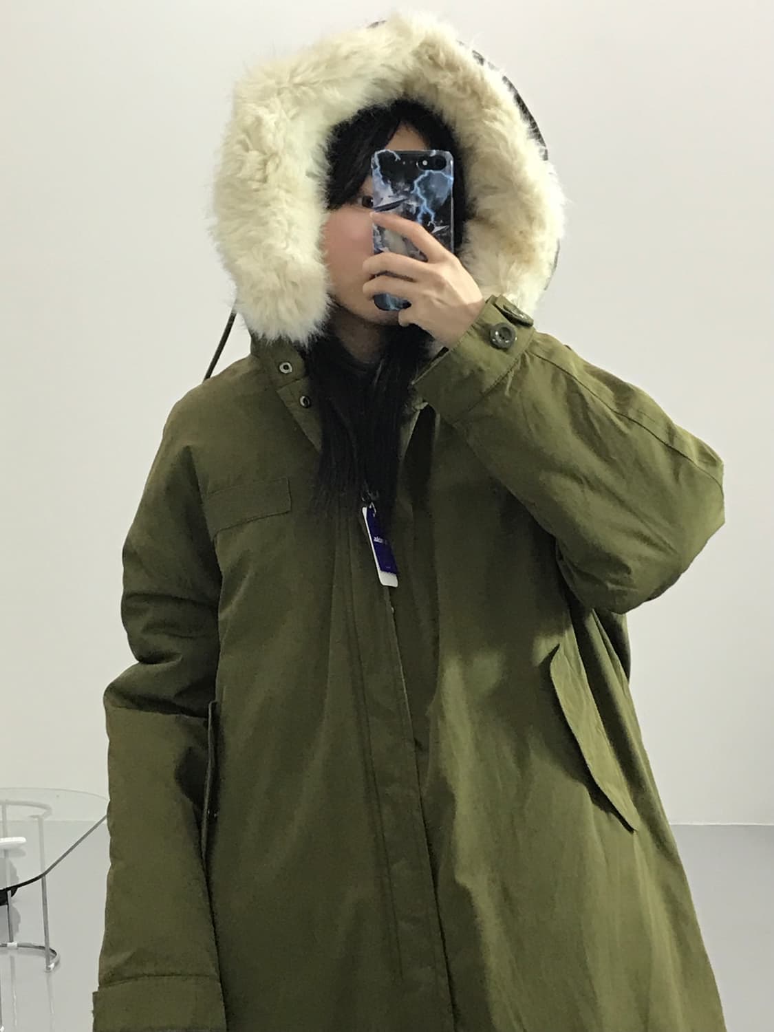 마우지 카키 퍼 야상자켓 상품이미지3