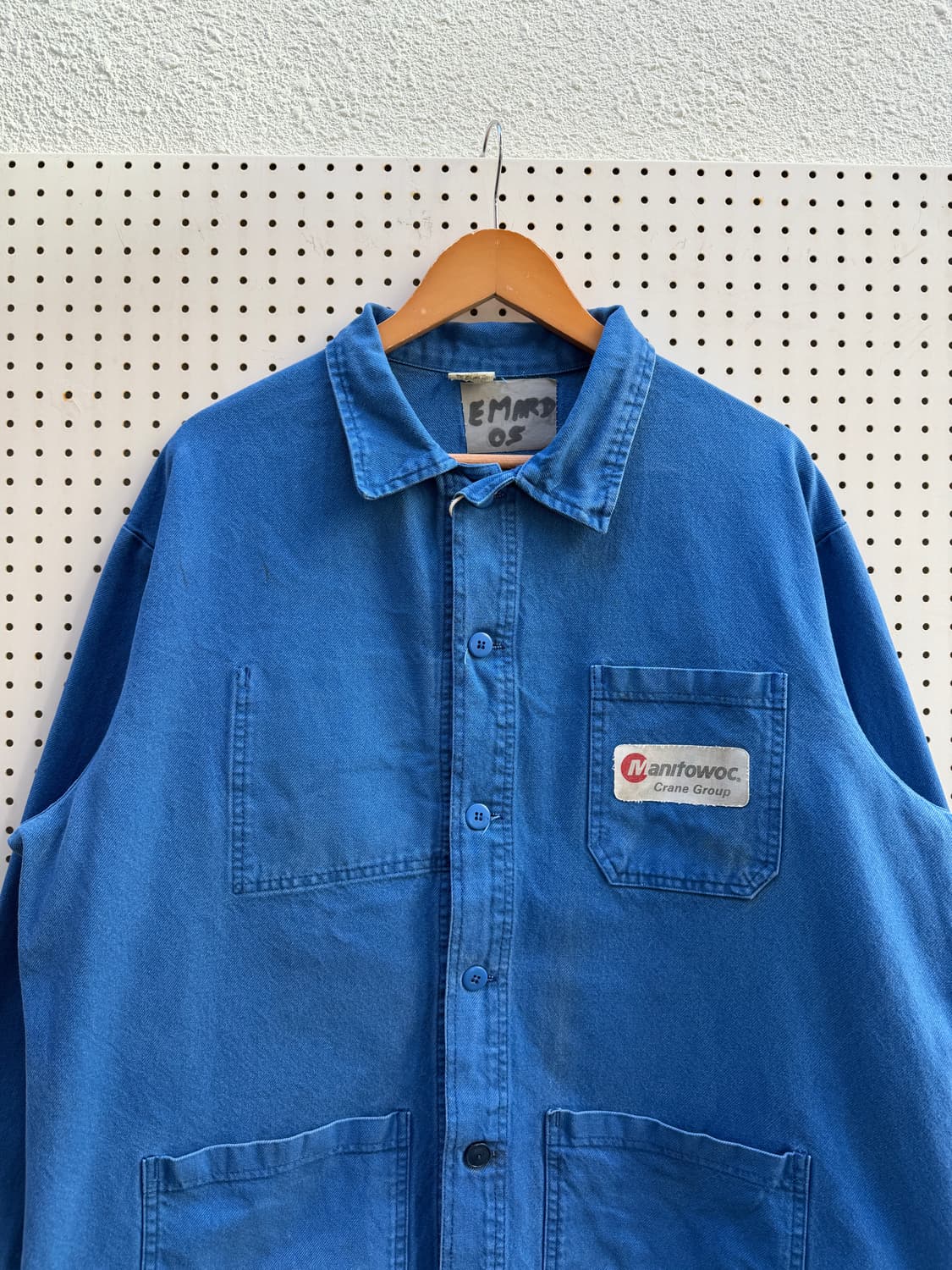 OLD VINTAGE WASHED BLUE FRENCH 프렌치워크자켓 상품이미지5