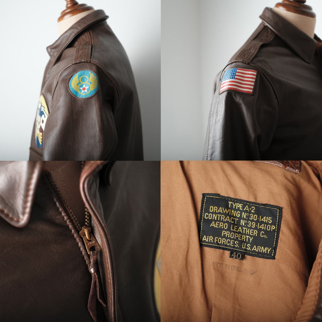 Aero Leather A2 가죽 자켓 에어로레더 40사이즈 상품이미지8