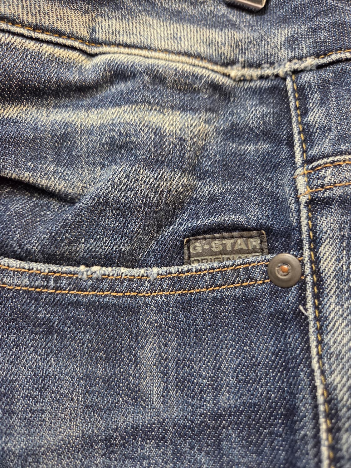 G-Star Raw 블루 데님 청바지(W33/L32) 상품이미지5