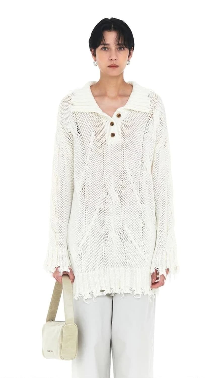 마뗑킴 22FW 그런지 롱 니트 PN8076 상품이미지2