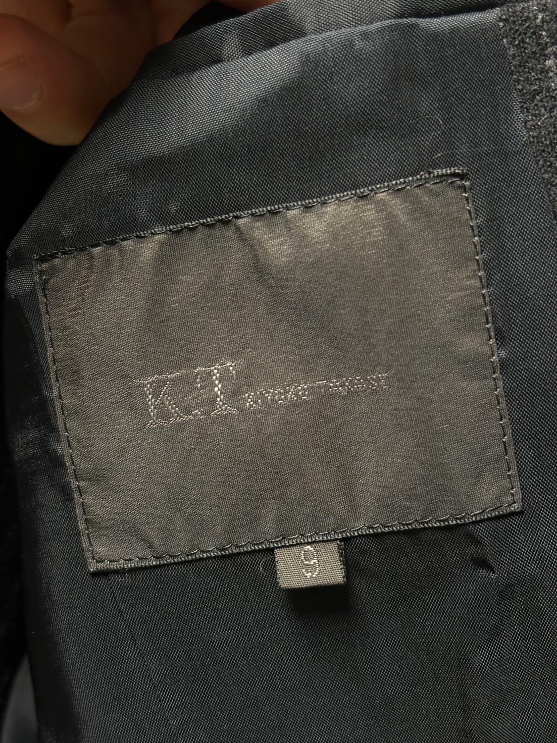 Kiyoko takase 하이넥 핀스트라이프 울자켓 상품이미지5