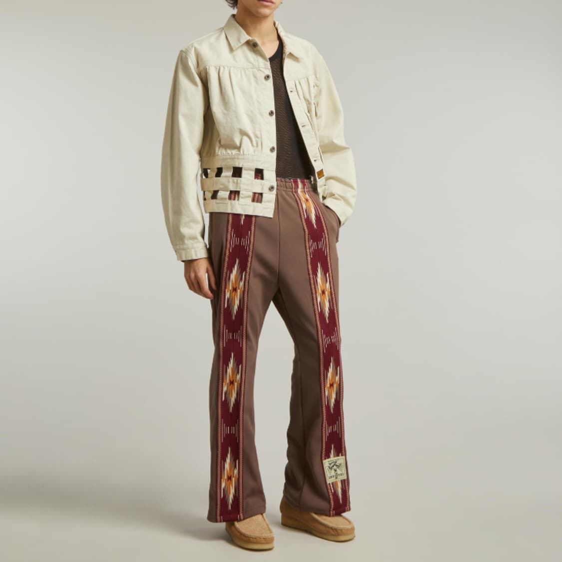 캐피탈 빈티지 새틴 윈도우페인 1st 재킷 키나리 3사이즈 상품이미지2