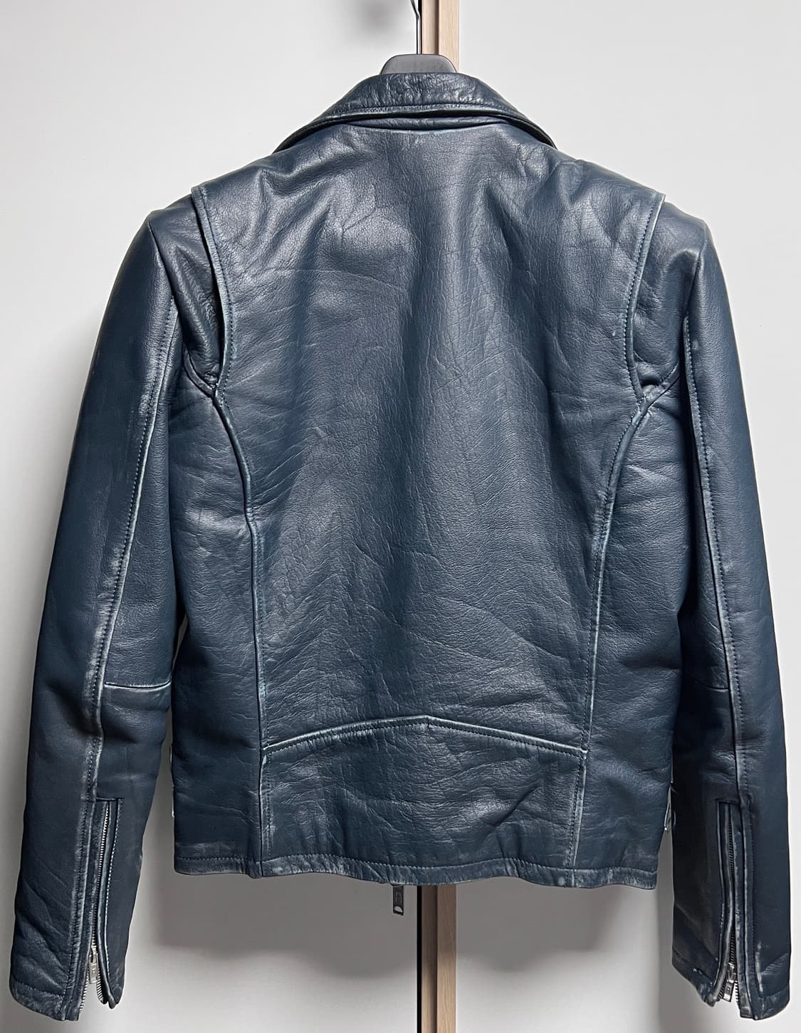 No ID 버팔로 가죽 투웨이 라이더 자켓 상품이미지4