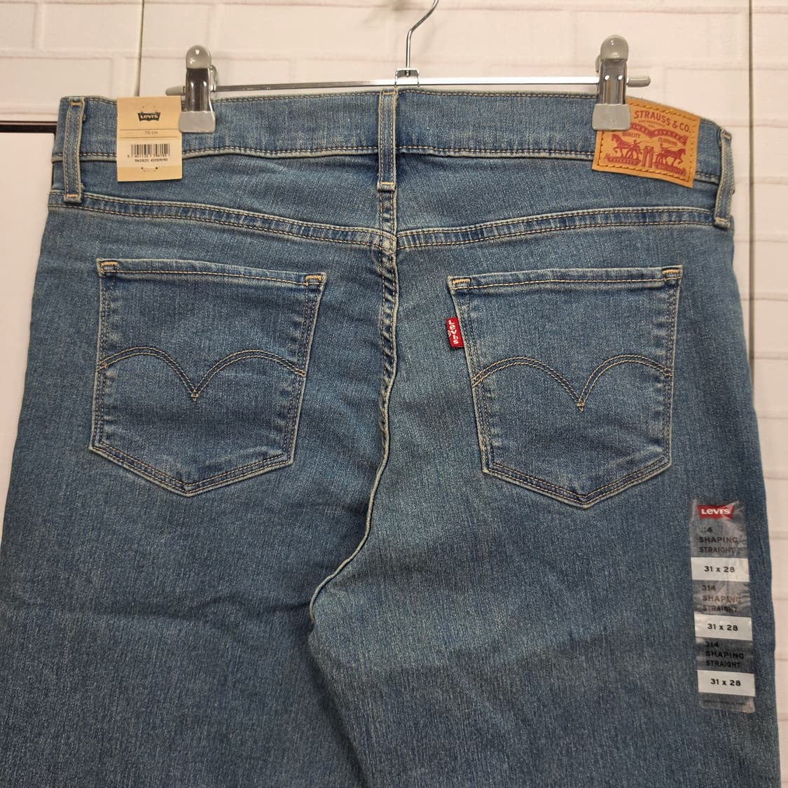 리바이스 314 셰이핑 스트레이트 여성 진 데님 청바지 31사이즈 새상품 상품이미지5
