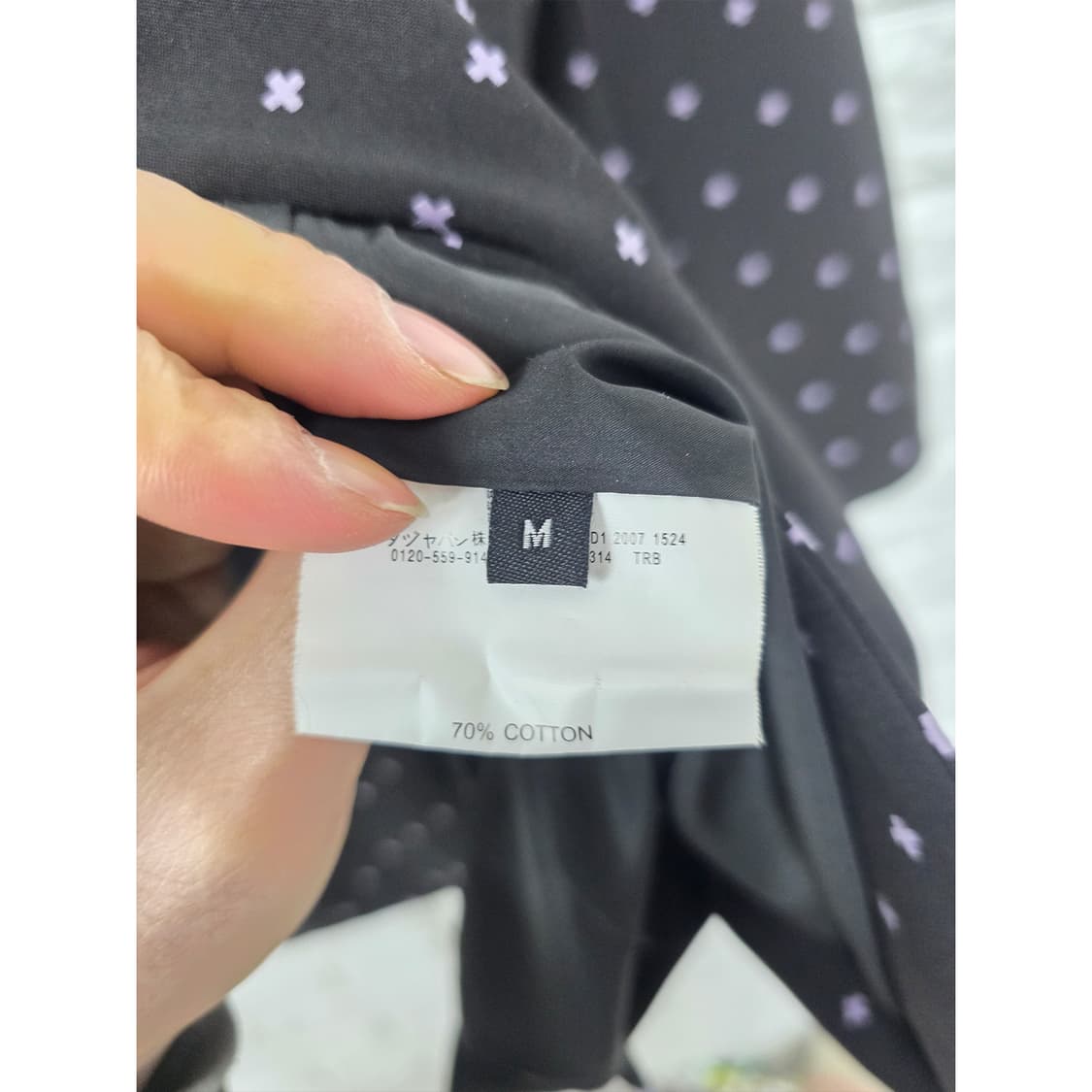 택포) Givenchy 지방시 블랙 도트 블레이저 M 상품이미지3