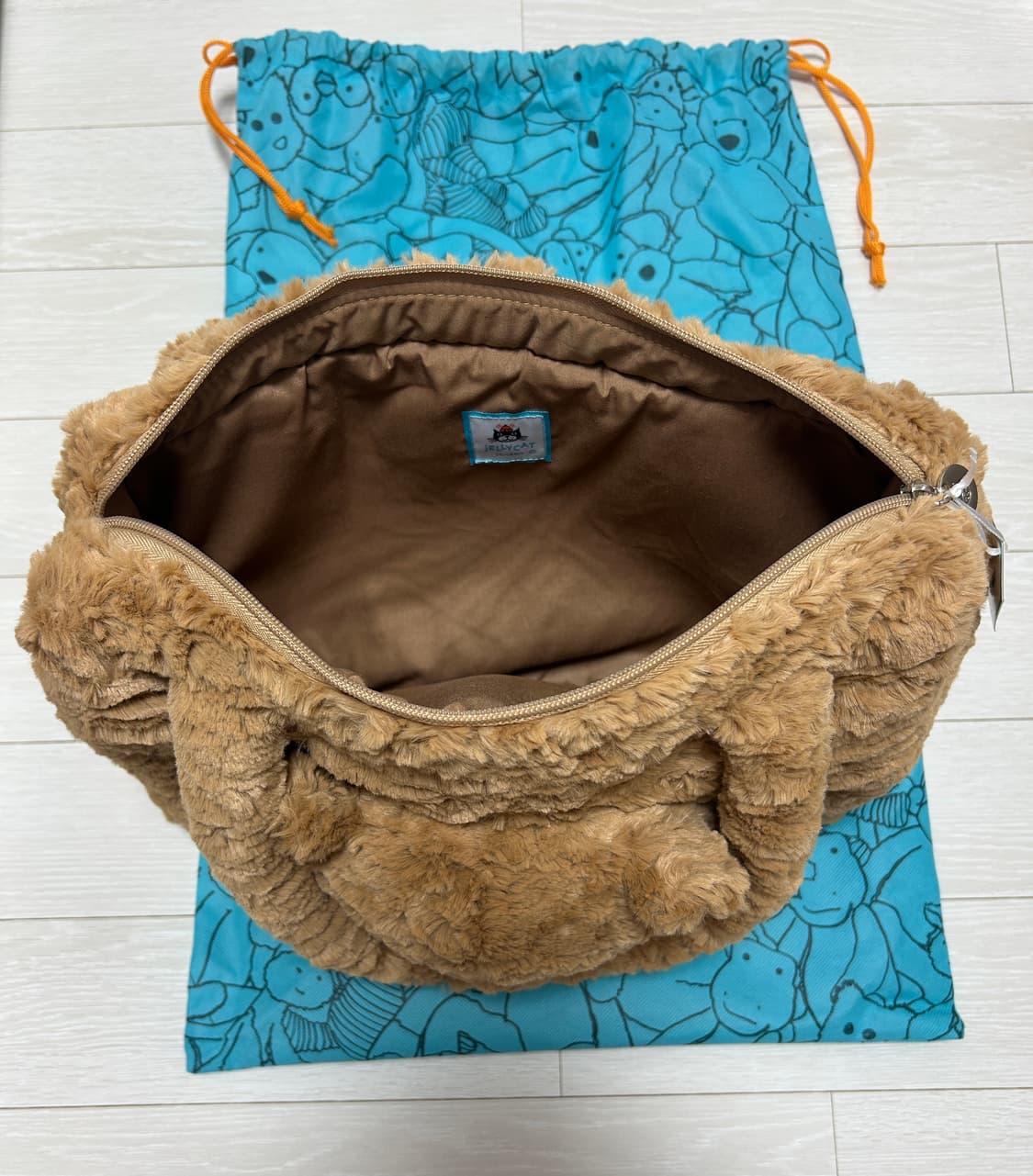 젤리캣 바톨로뮤 베어 토트백 브라운 상품이미지2