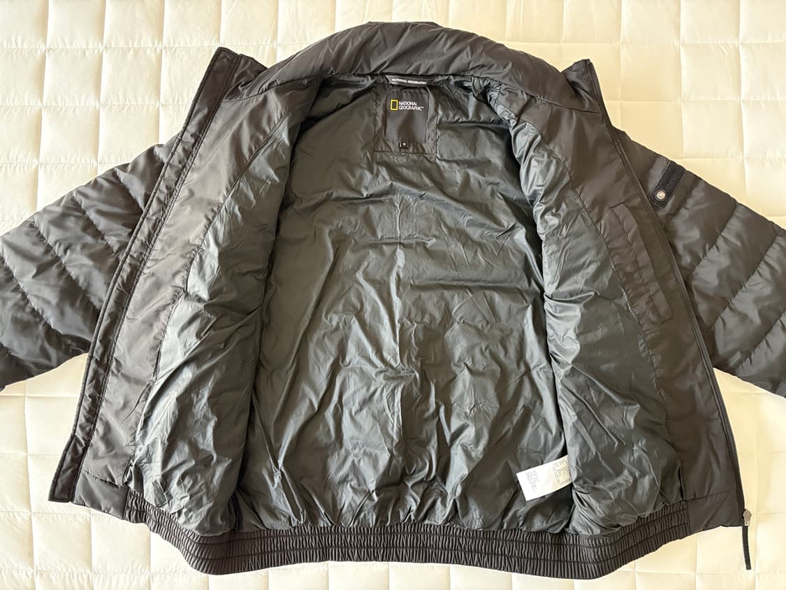 내셔널지오그래픽 남성 덕다운 경량 패딩 블랙 M 상품이미지4