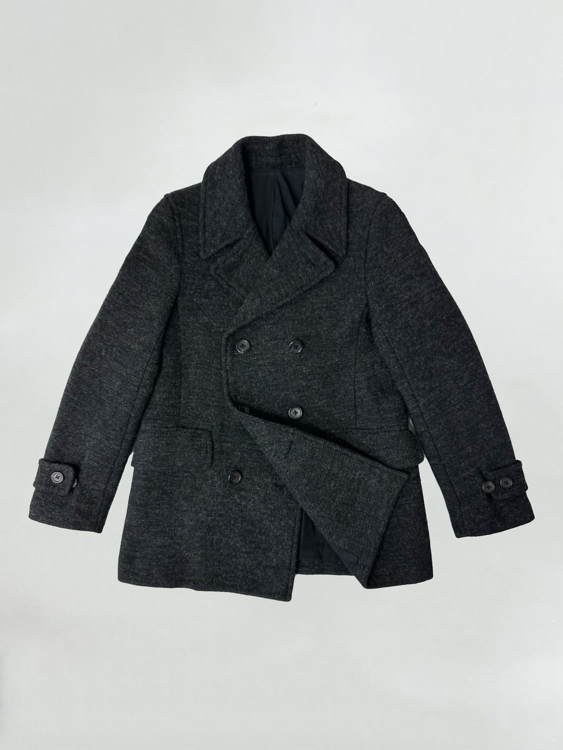 마가렛호웰 헤링본 울 더블 피코트 자켓 상품이미지1