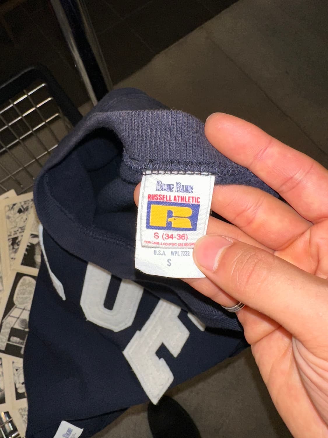 Russell X Blue Blue logo reverse sweat 상품이미지10