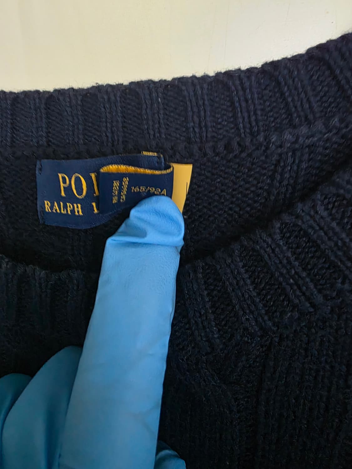 폴로 랄프로렌 케이블 반팔 니트 M 상품이미지9