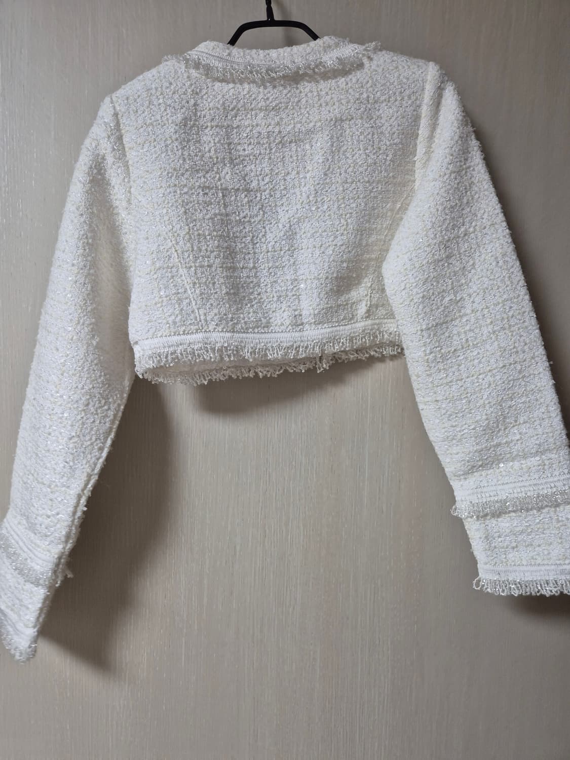 (새제품) 오도어 트위드 크롭 자켓 크롭가디건 25년 상품이미지6