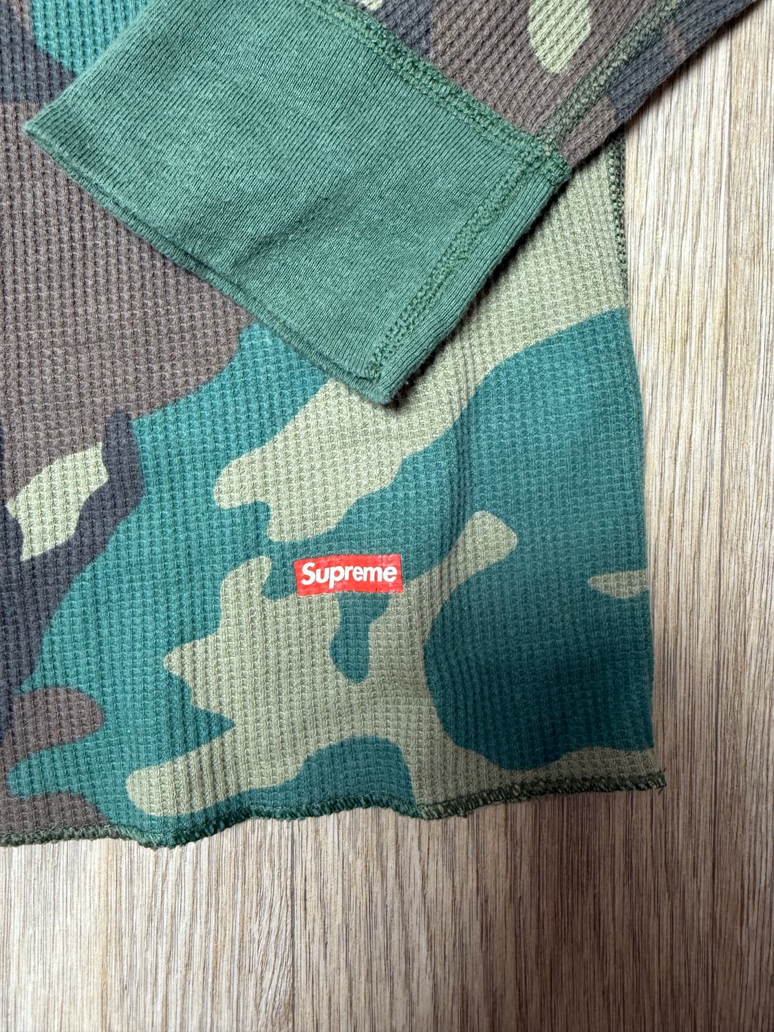 슈프림 헤인즈 써멀 와플 크루넥 우드랜드 롱슬리브S 상품이미지2