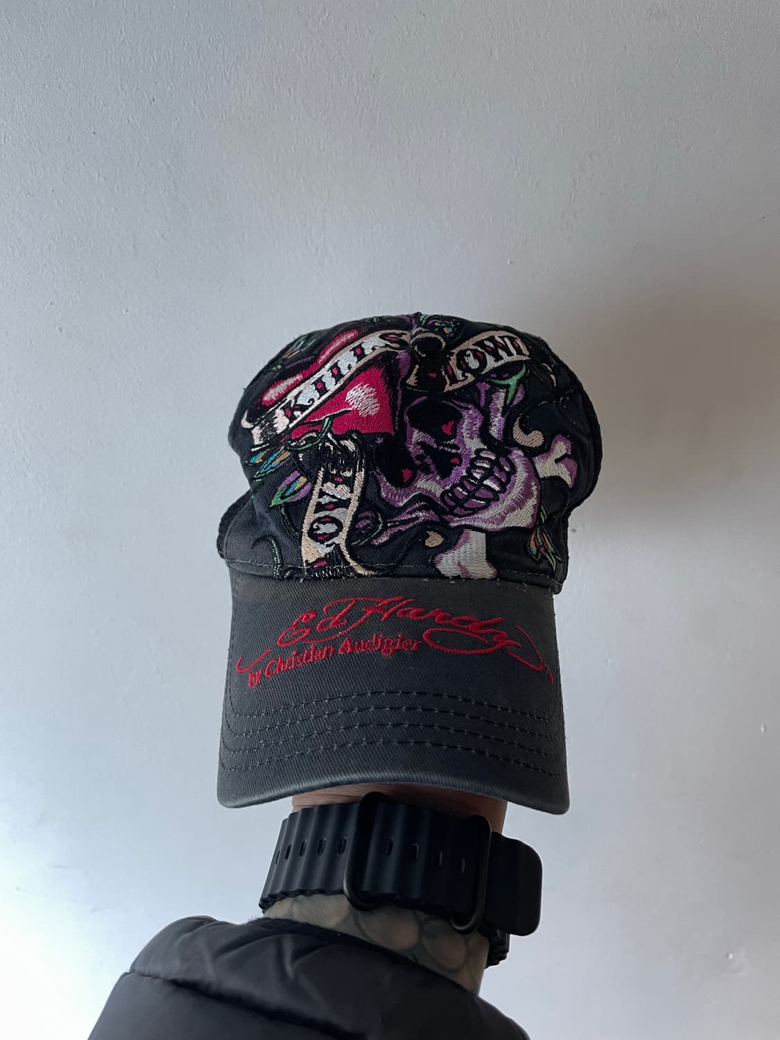 빈티지 에드 하디 매쉬 볼캡 상품이미지1