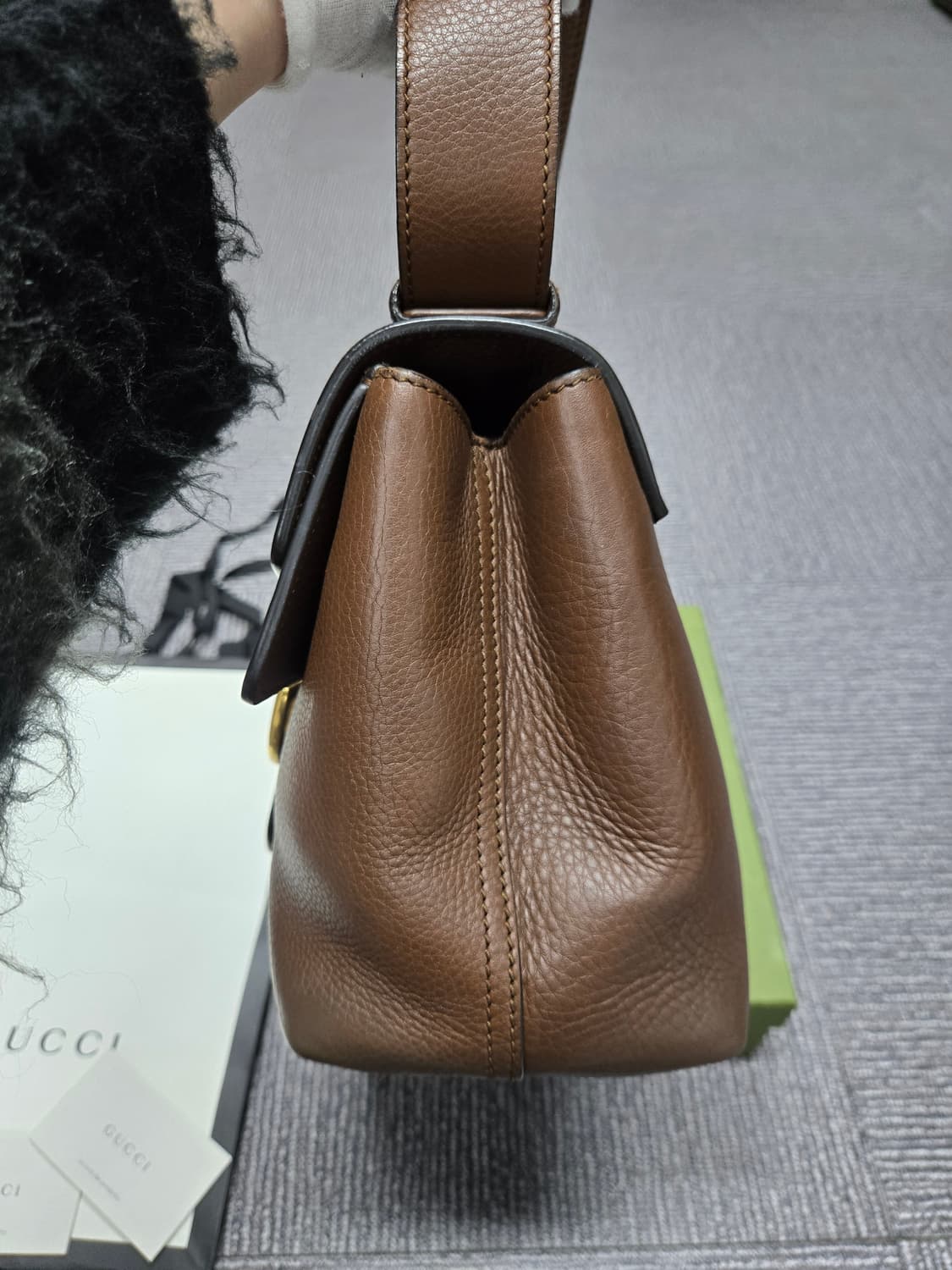 [특가][정품] 구찌 GG마몬트 브라운 숄더백 상품이미지4