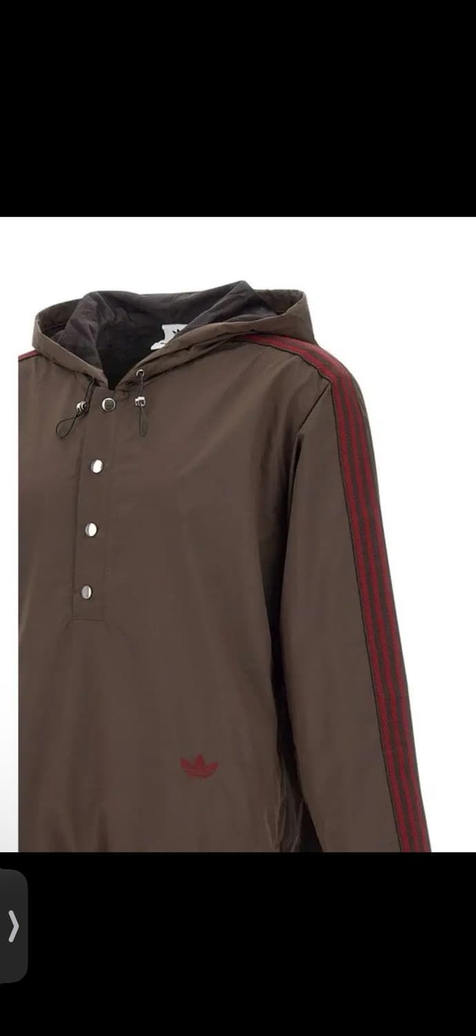 웨일즈보너 X 아디다스 후드 아노락자켓 XL 브라운 상품이미지4