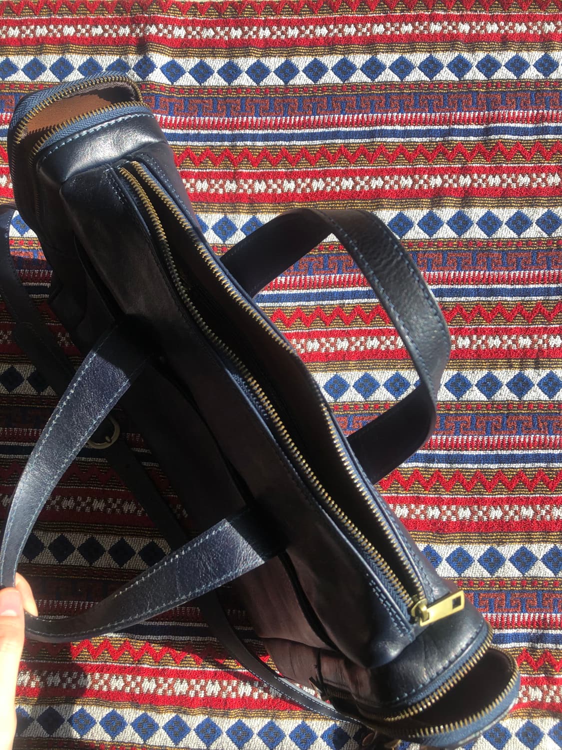 이탈리아 빈티지 네이비 브리프케이스 상품이미지5