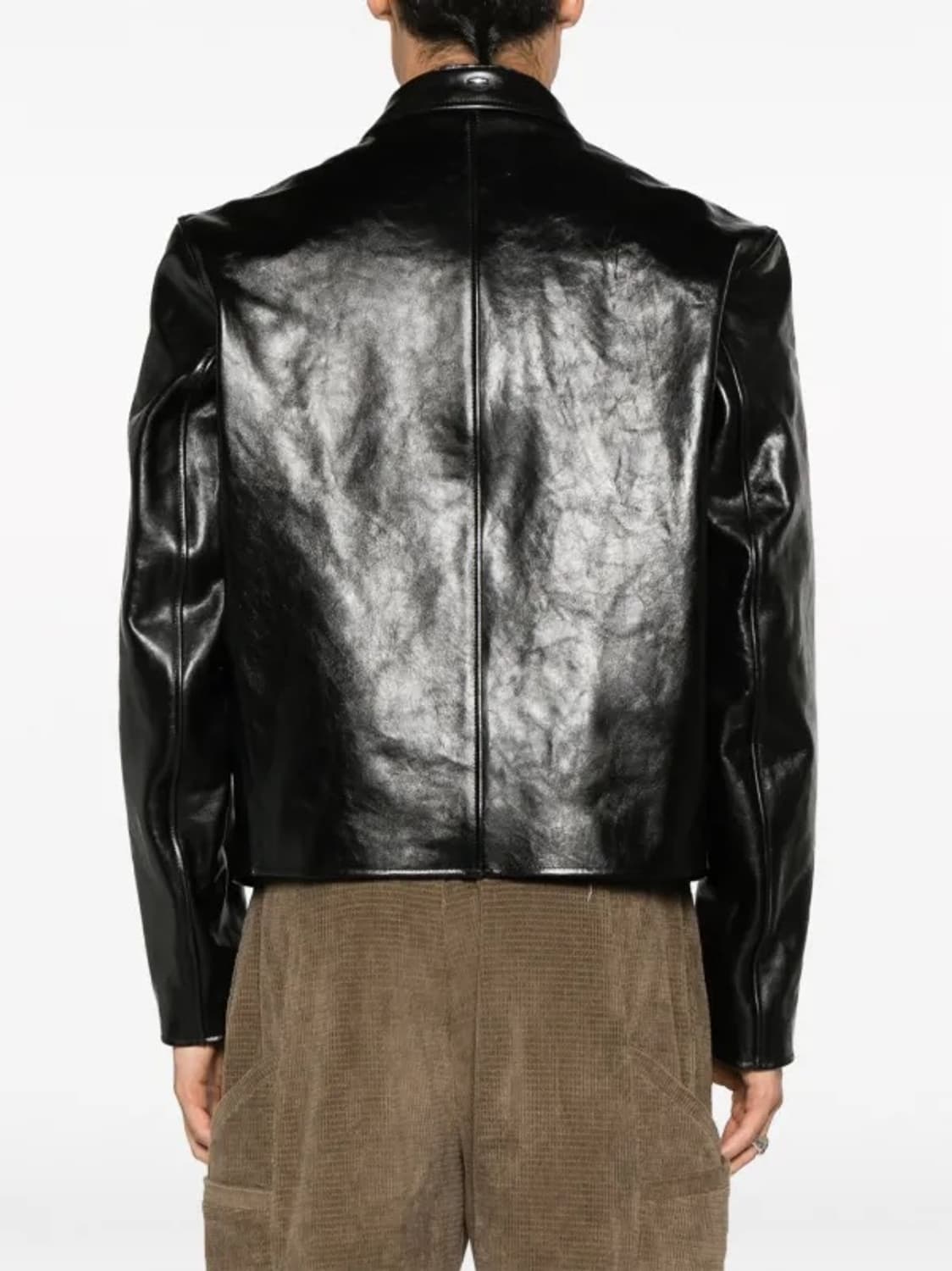 [48] 아워레가시 미니 레더 가죽 자켓 블랙 상품이미지6