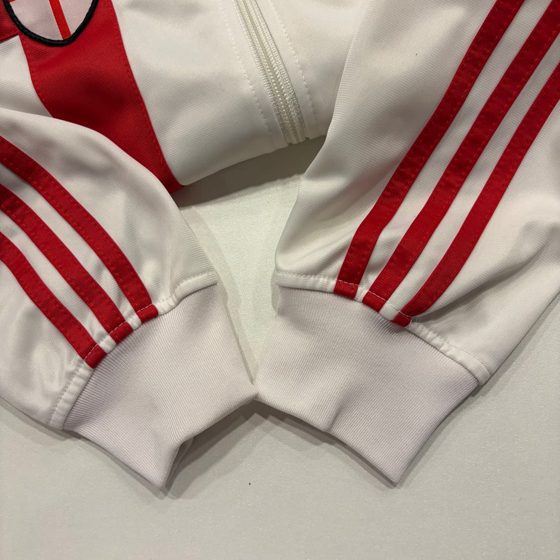 [L] 00s 아디다스 잉글랜드 흰/빨 삼선 트랙탑 져지 B664 상품이미지7