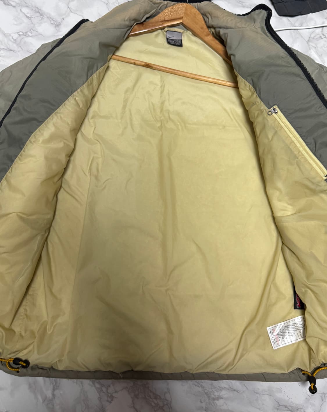 나이키 카키 올드스쿨 y2k 초경량 점퍼 자켓 상품이미지8