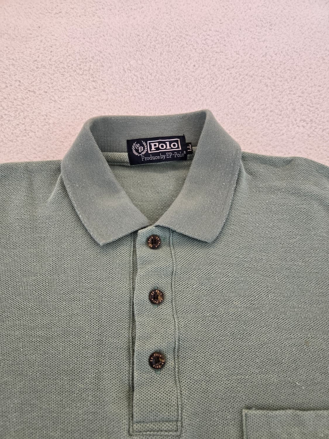 POLO 긴팔 폴로셔츠 그린 LL 상품이미지4