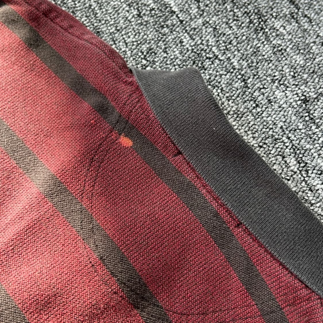 폴로 랄프로렌 버건디 스트라이프 럭비티 상품이미지7