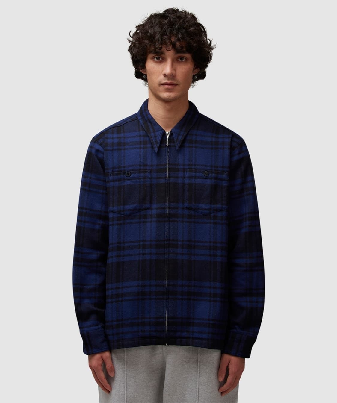노아 헤비웨잍 플란넬 집업 셔츠 상품이미지2