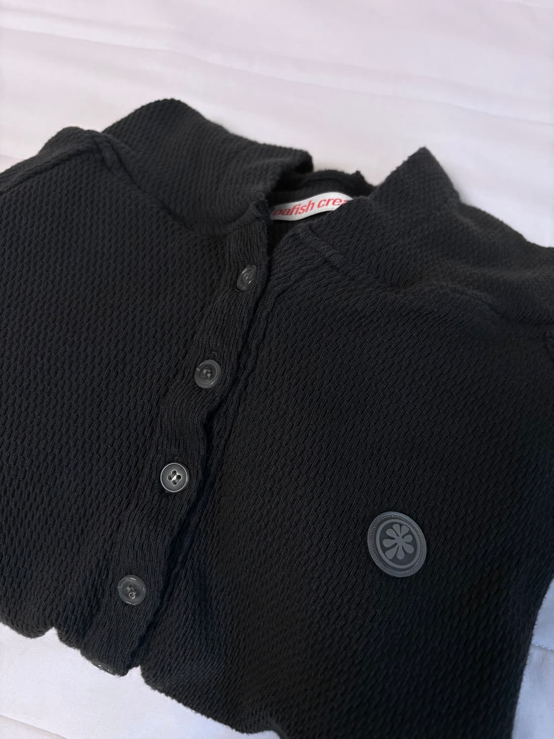 오피쉬 WAFFLE HENLEY 후디 차콜 상품이미지3