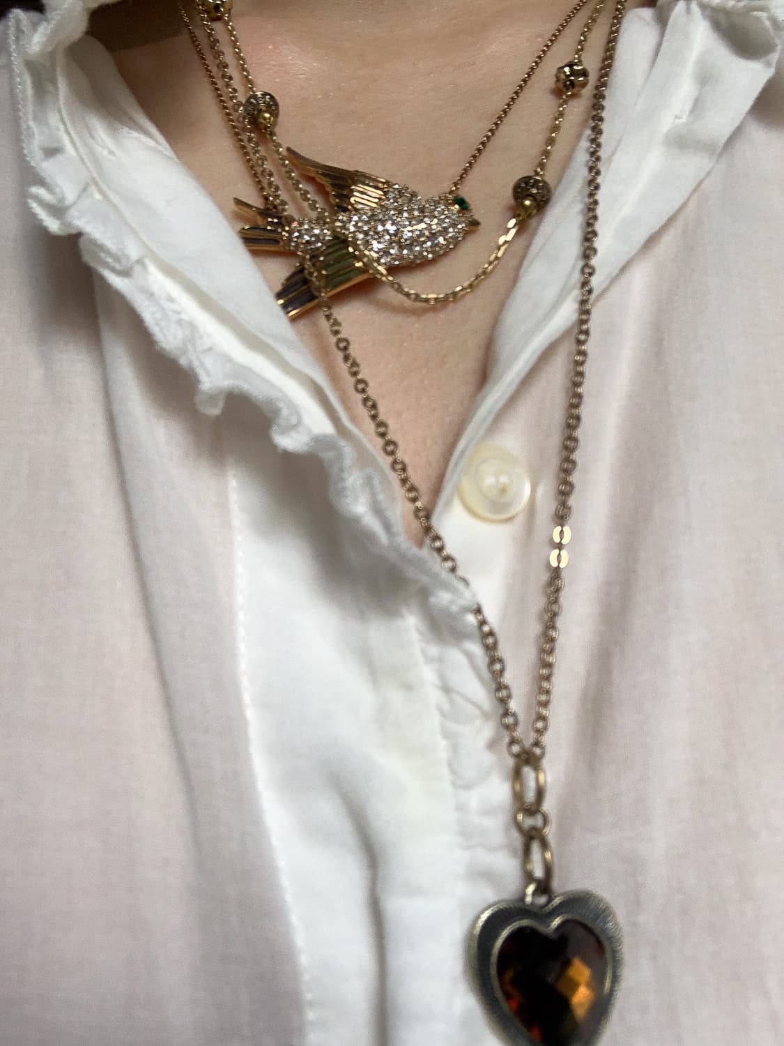 Juicy Couture 큐빅 버드 참 커스튬 목걸이 상품이미지3