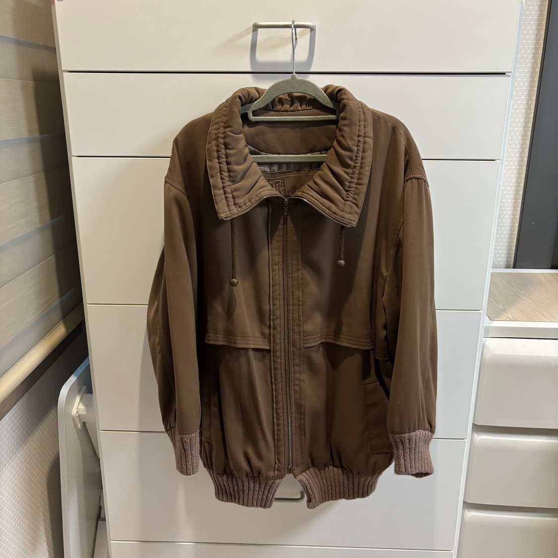 일본제 빈티지 모카무스 브라운 하이넥 봄버 자켓 상품이미지1