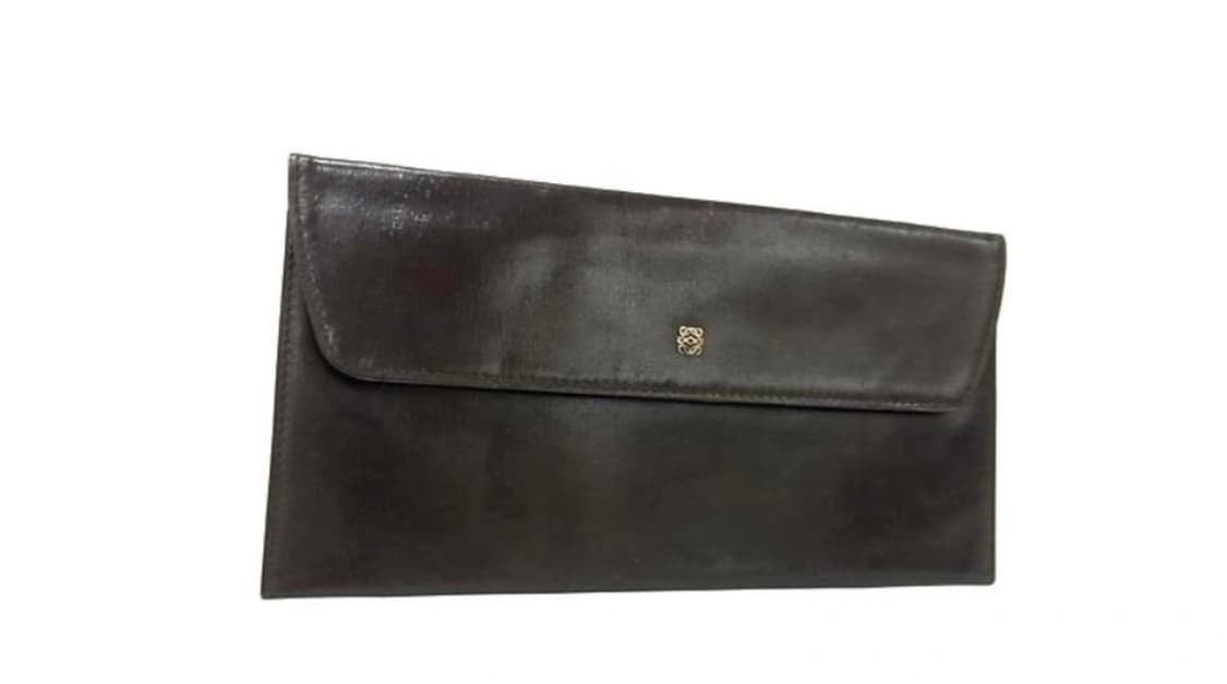 로에베 아나그램 송아지 가죽 장지갑 상품이미지1