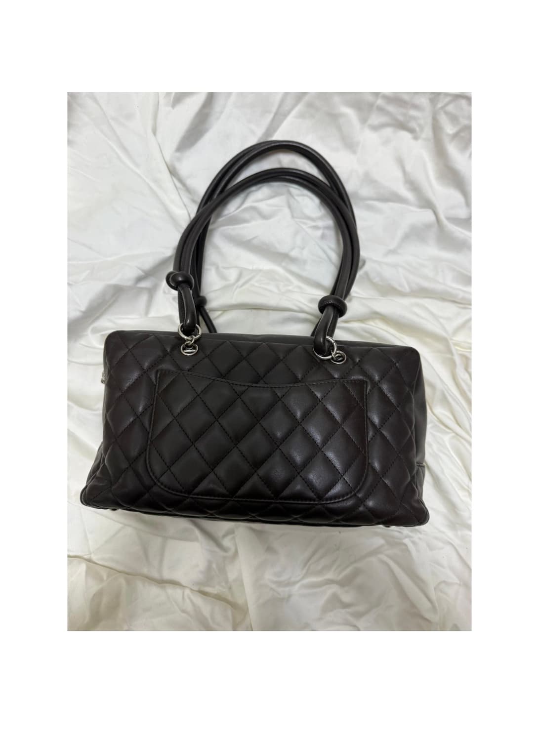 샤넬 깜봉 백 브라운 릴리로즈뎁 착용 정품 상품이미지6