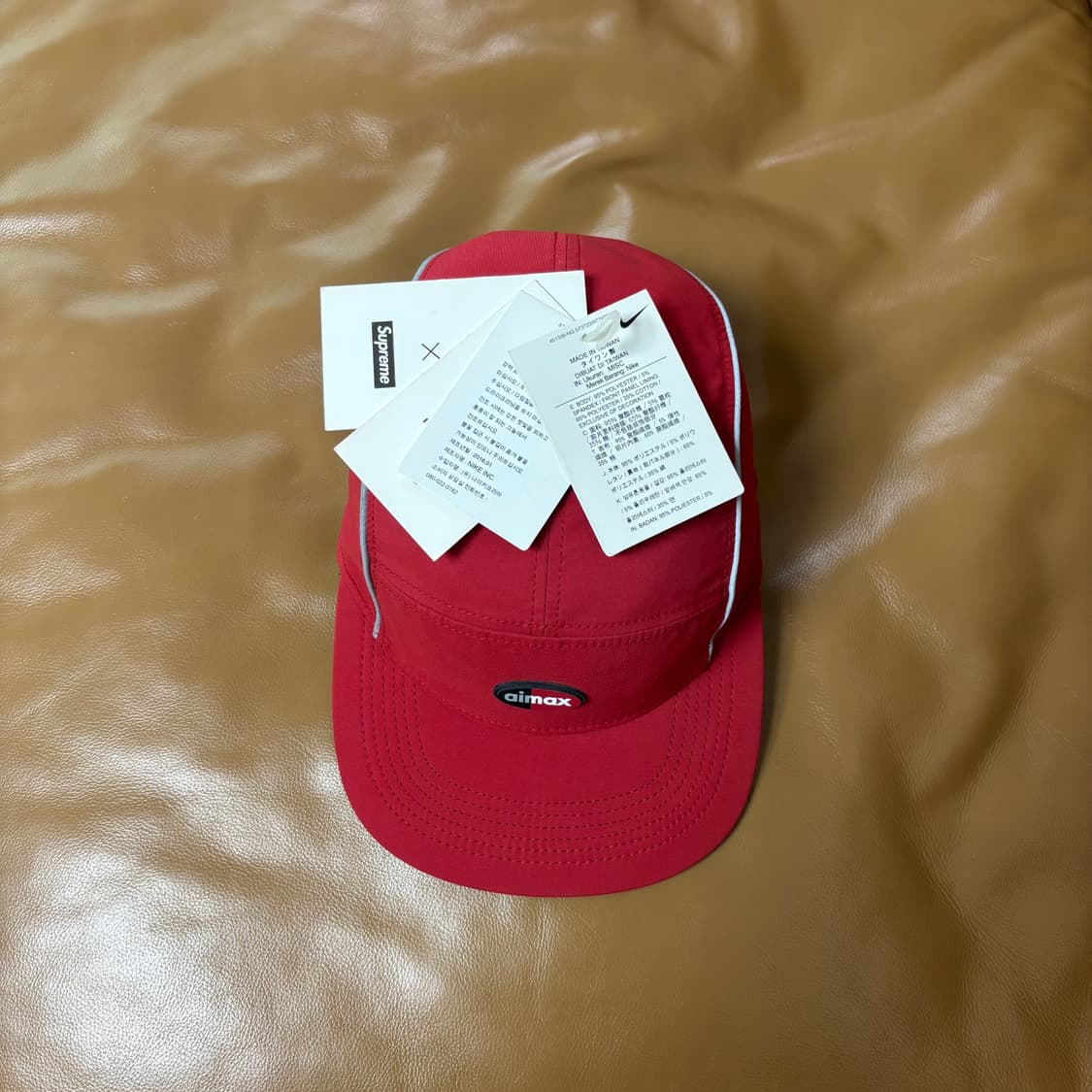 (Supreme x Nike) 슈프림x나이키 에어맥스 레드 캠프캡 모자 상품이미지5