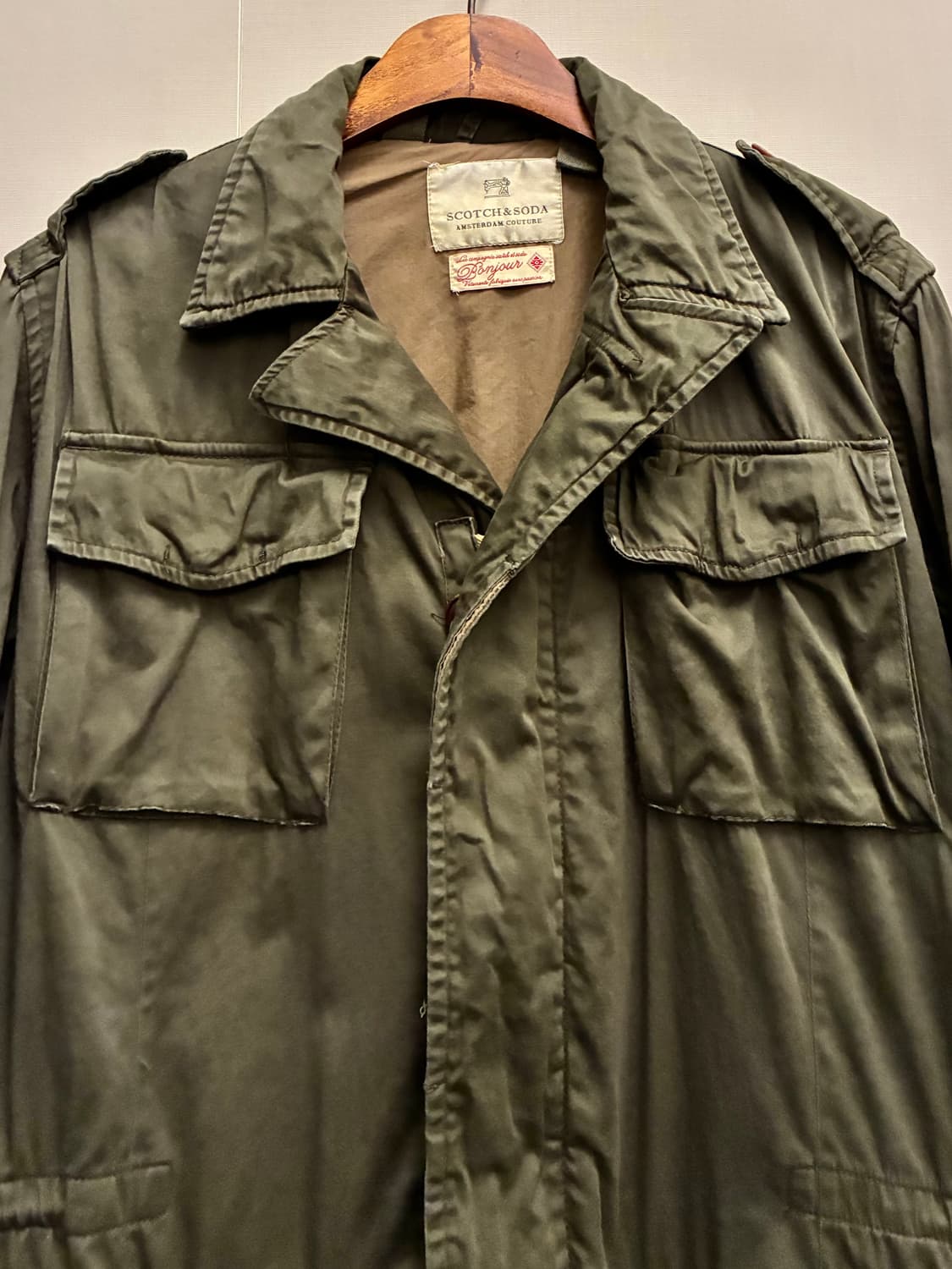 (M~L)스카치앤소다 밀리터리 가먼트다잉 m47 필드 컴뱃자켓 야상 상품이미지3