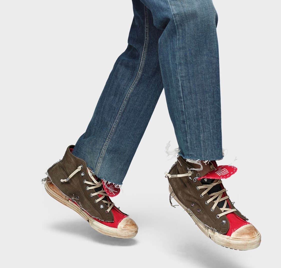 [43] 메종 마르지엘라 Loved To Death 스니커즈 브라운/레드 상품이미지1