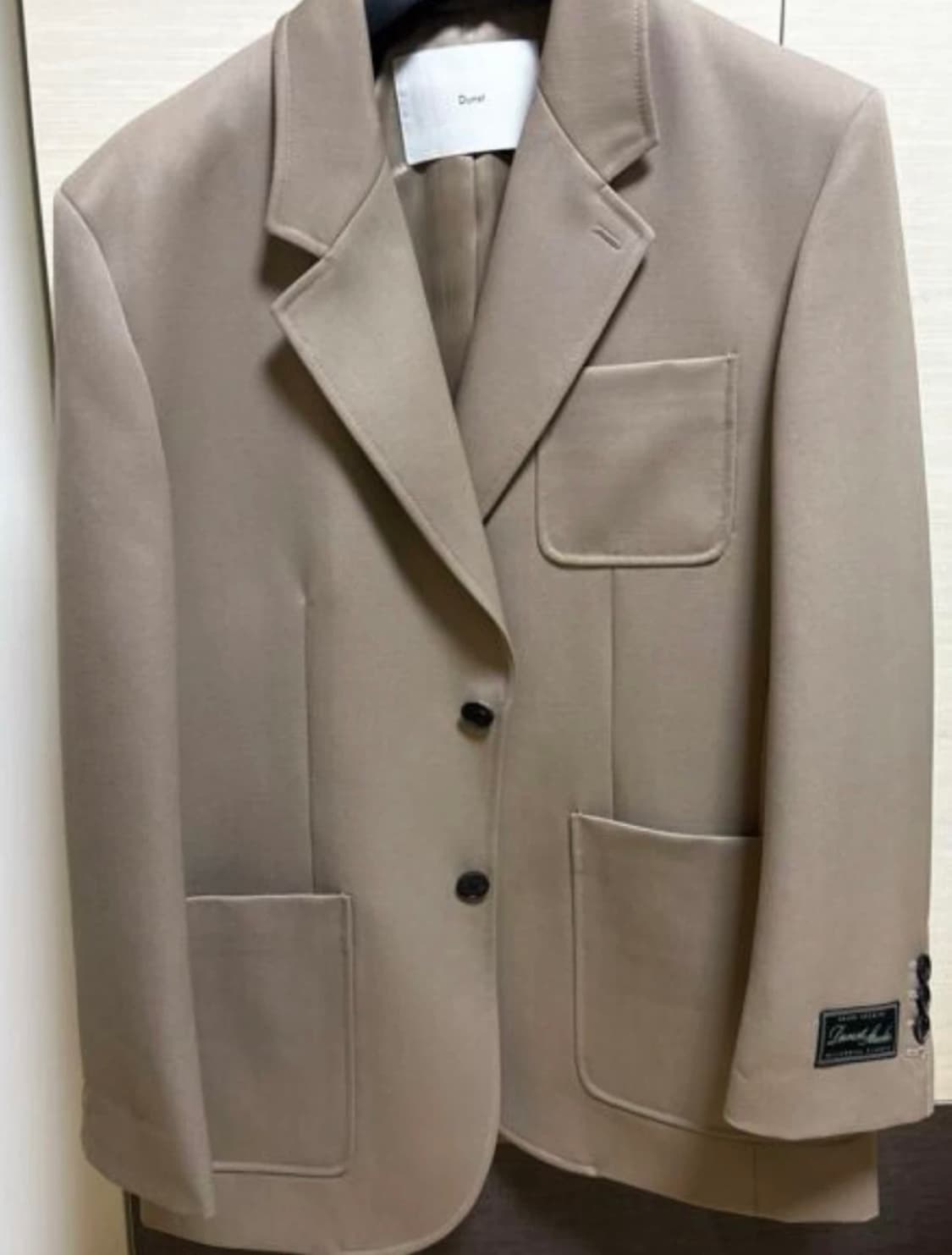 던스트 유니섹스 오버사이즈 울 블레이저(베이지) 팝니다 (xs) 상품이미지2