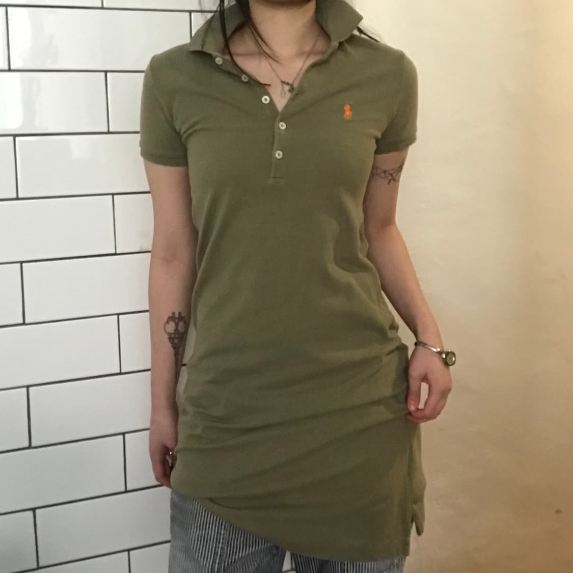 폴로 랄프로렌 카키 폴로 원피스 상품이미지2