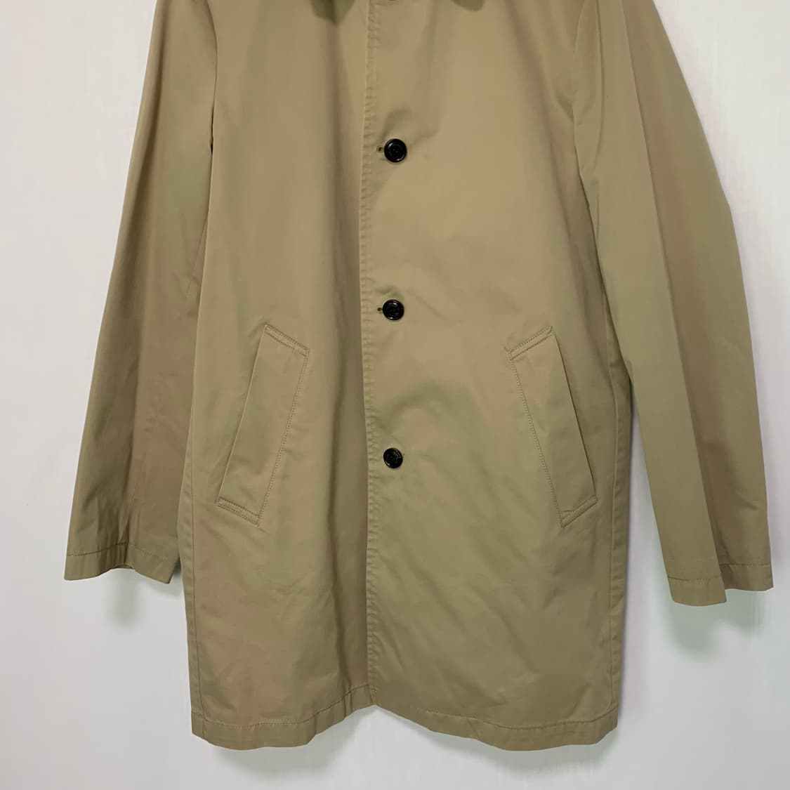 타미힐피거 빈티지 베이지 트렌치 싱글버튼 코트 자켓 여성 L 상품이미지3
