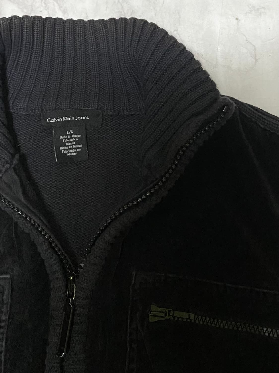 CK 캘빈클라인 빈티지 골덴 니트집업 100 ~ 105 상품이미지4