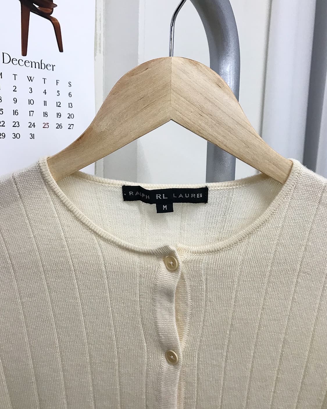 폴로 울 라운드 가디건 상품이미지2