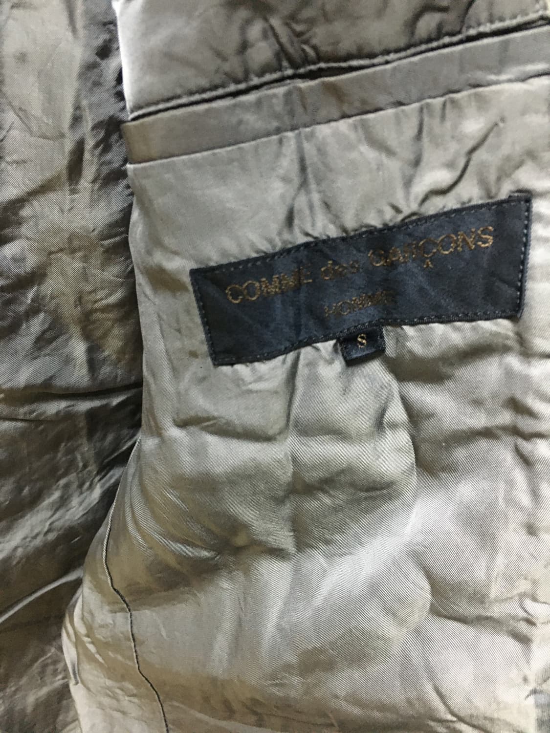 90's 꼼데가르송 다나카 옴므 리버서블 코듀로이 큐프라 자켓 상품이미지8