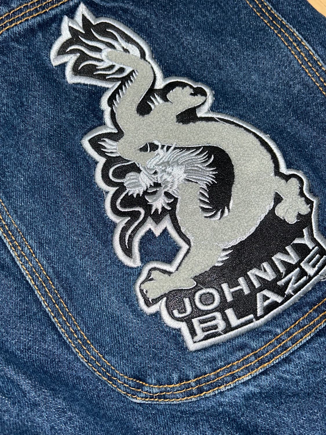 조니 블레이즈 드래곤 패치 와이드 멀티 포켓팬츠 상품이미지5