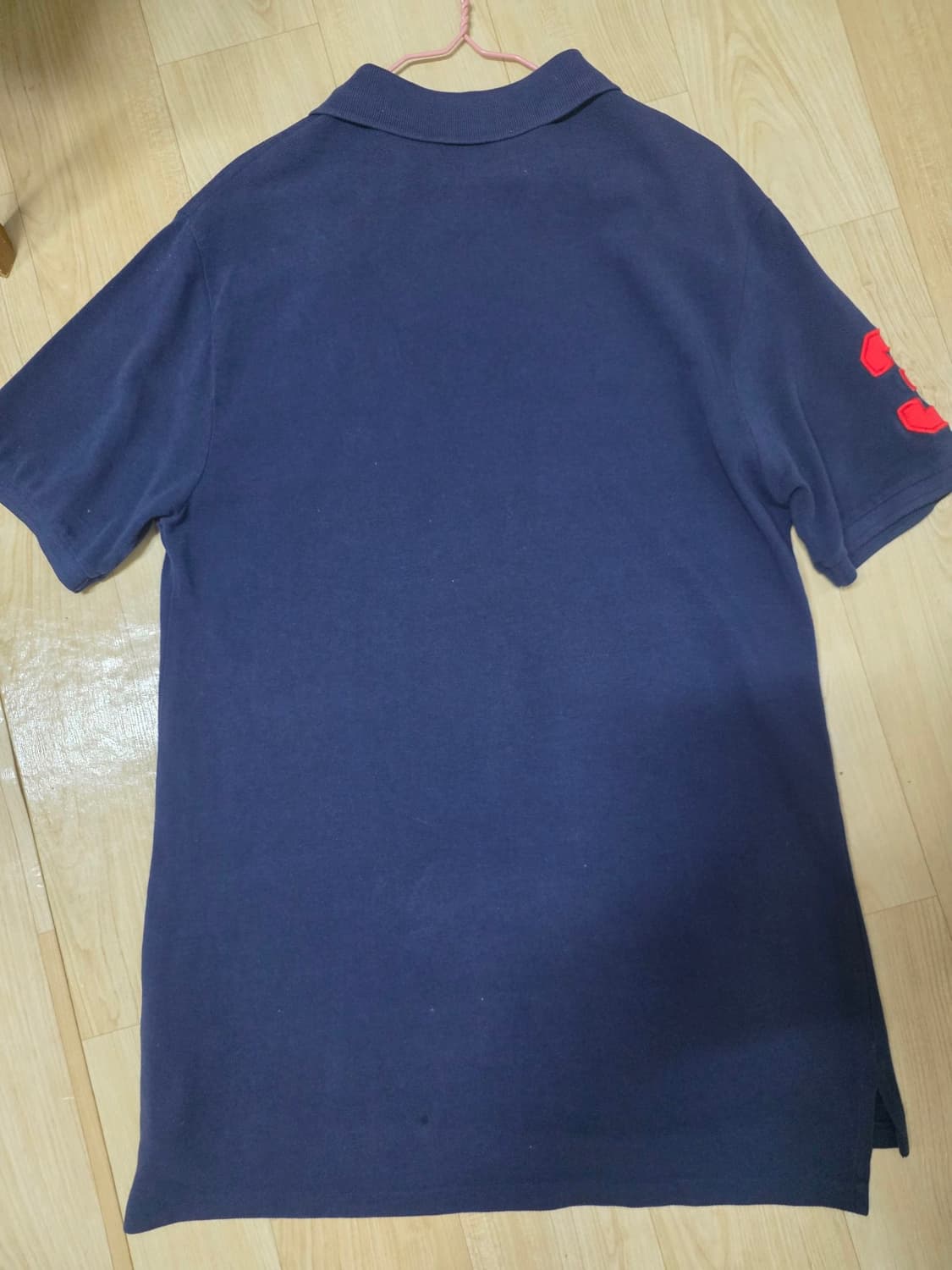 폴로 랄프로렌 빅포니 반팔 카라티 네이비 색상 상품이미지2