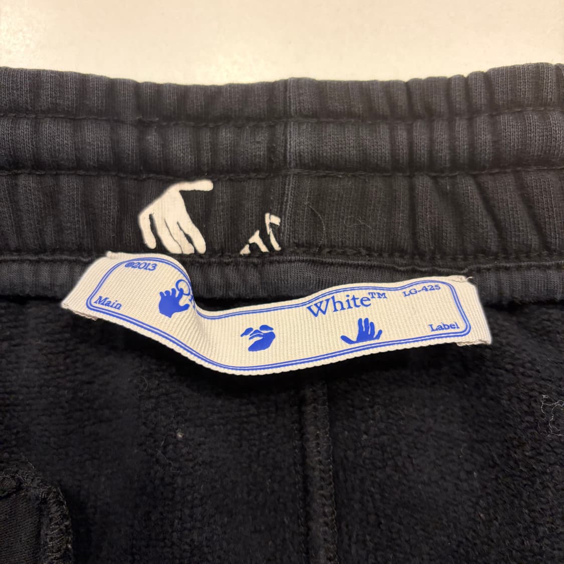 [L] 21ss 오프화이트 블랙 멀티 로고 스웻 팬츠 반바지 B736 상품이미지3