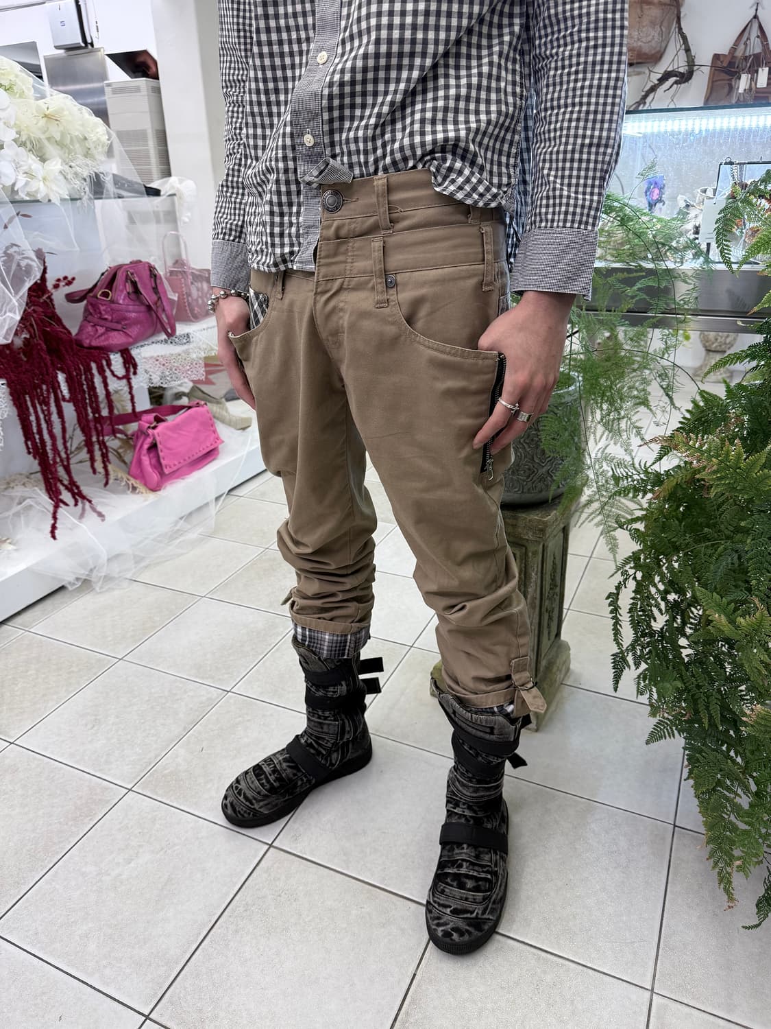 double waist pants 상품이미지1