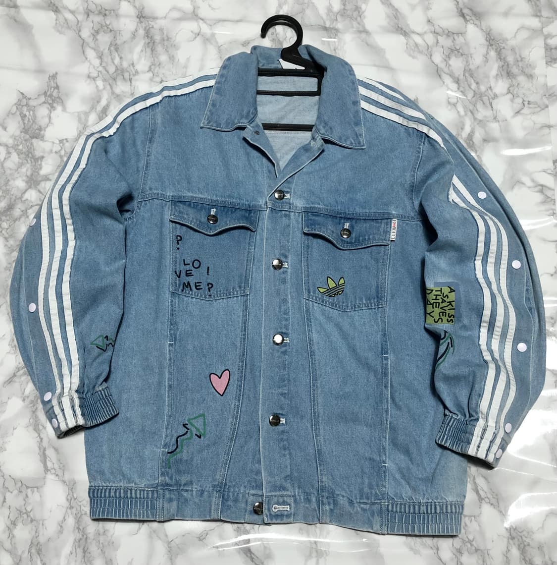 아디다스 피오루치 청자켓 데님자켓 지수 자켓 상품이미지1