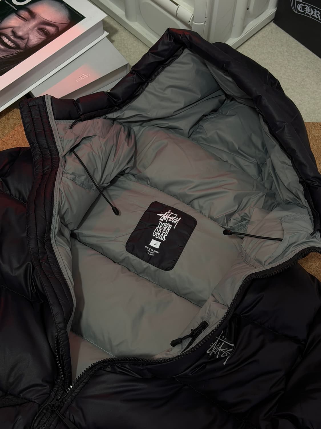 스투시 마이크로 립스탑 다운 파카 제트 블랙 상품이미지5