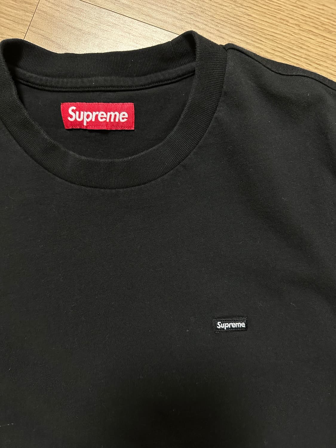 슈프림 박스로고 반팔 블랙  상품이미지2