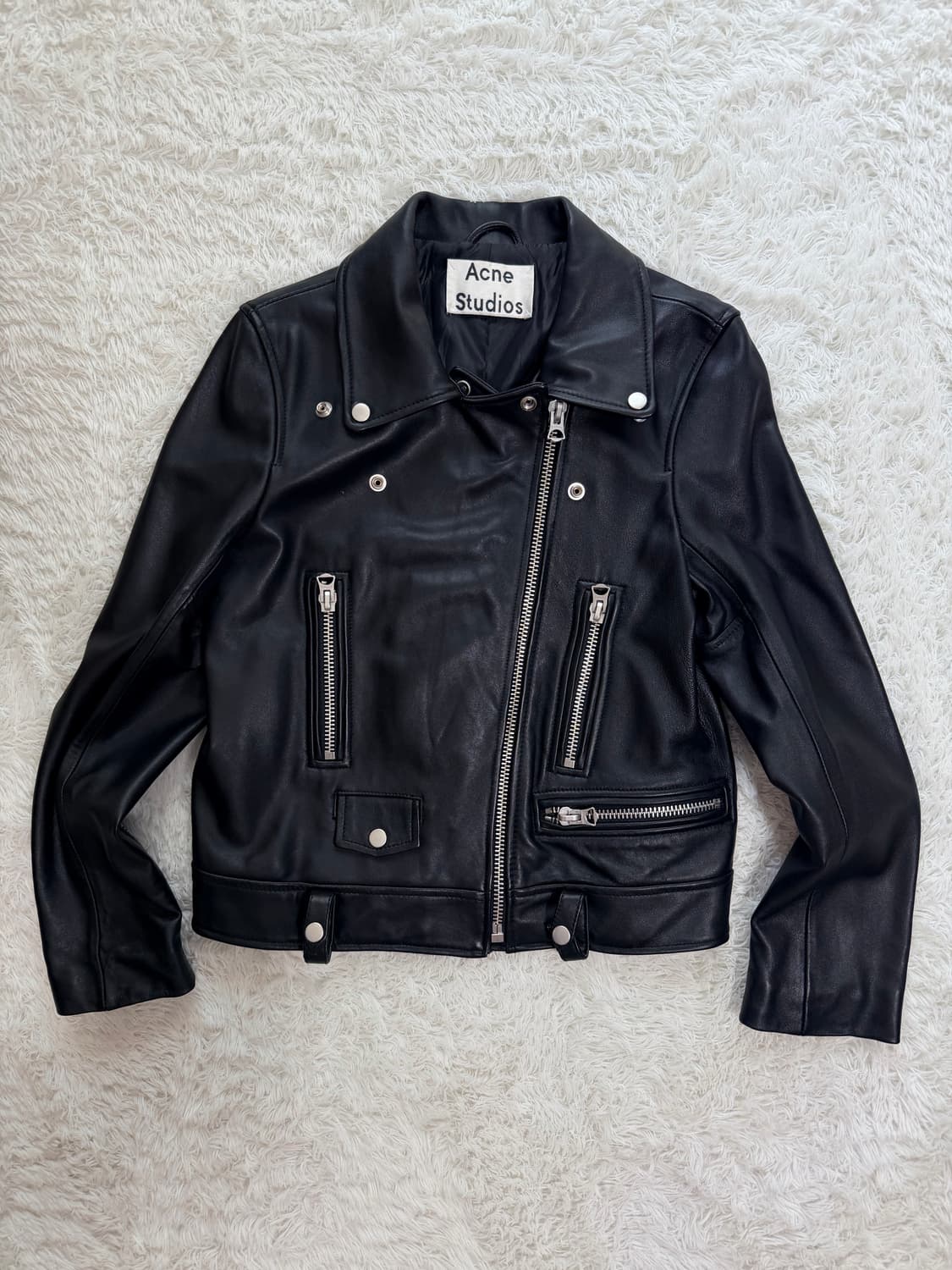 아크네 스튜디오 MINI DASHER 가죽 자켓 38 상품이미지2