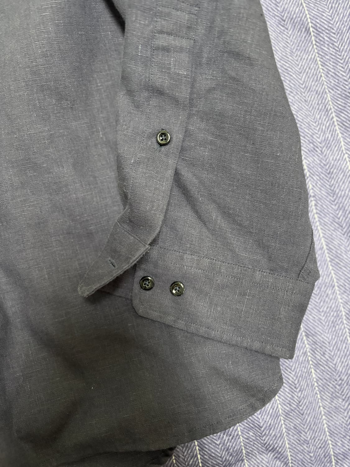 포터리 린넨셔츠 네이비 4사이즈 상품이미지3